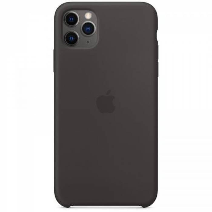 Protectie pentru spate Apple Silicone Case pentru iPhone 11 Pro, Black