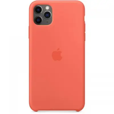 Protectie pentru spate Apple Silicone Case pentru iPhone 11 Pro, Clementine