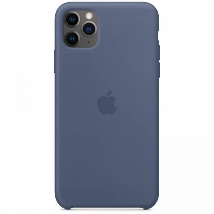 Protectie pentru spate Apple Silicone Case pentru iPhone 11 Pro Max, Alaskan Blue