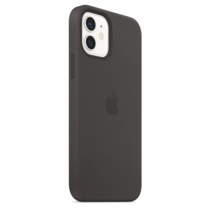 Protectie pentru spate Apple Silicone Case pentru iPhone 12/12 Pro, Black