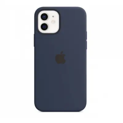 Protectie pentru spate Apple Silicone Case pentru iPhone 12/12 Pro, Navy