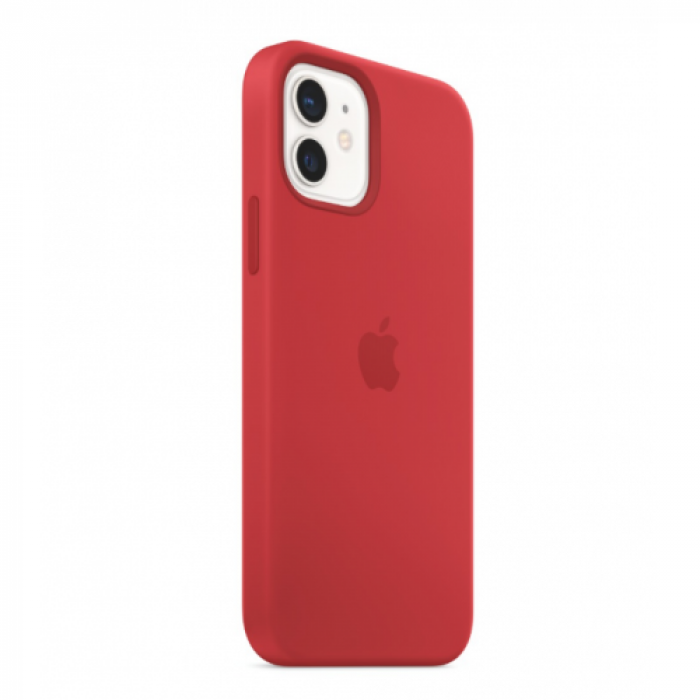 Protectie pentru spate Apple Silicone Case pentru iPhone 12/12 Pro, Red