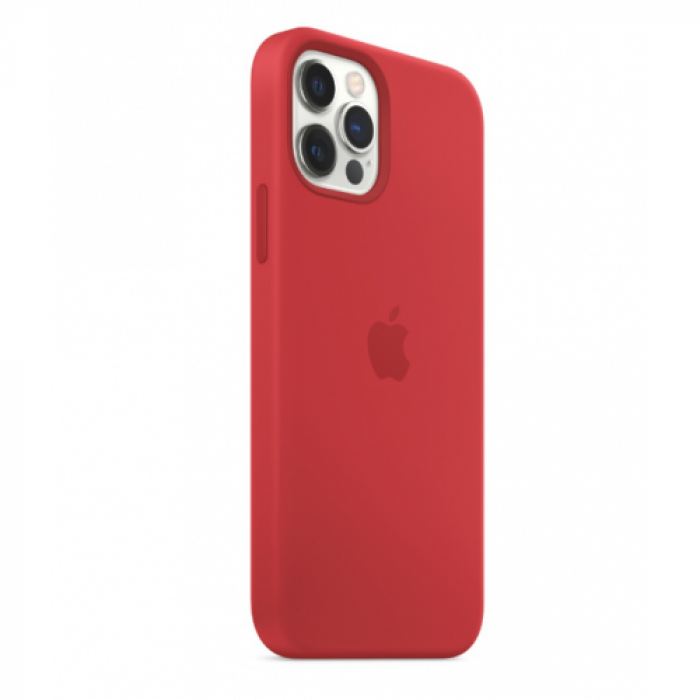 Protectie pentru spate Apple Silicone Case pentru iPhone 12/12 Pro, Red