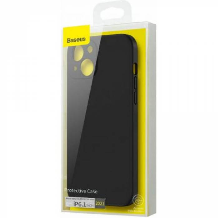 Protectie pentru spate Baseus Liquid pentru iPhone 13 Pro, Black