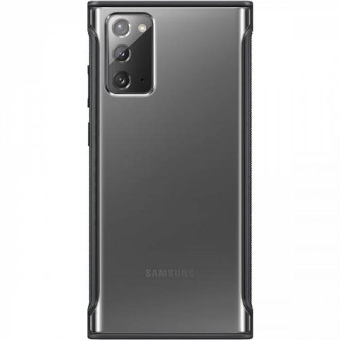 Protectie pentru spate Samsung Clear Protective Cover pentru Galaxy Note 20/5G (2020), Clear Black