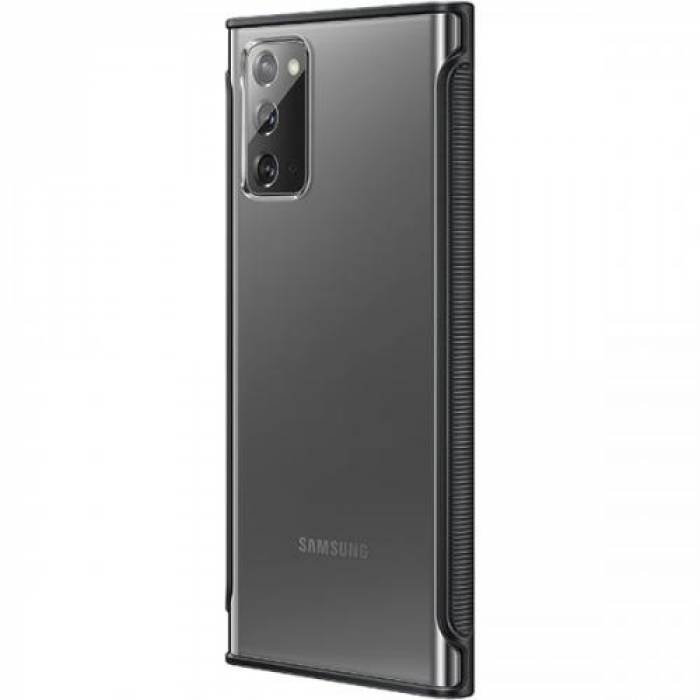 Protectie pentru spate Samsung Clear Protective Cover pentru Galaxy Note 20/5G (2020), Clear Black