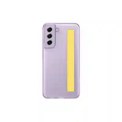 Protectie pentru spate Samsung Clear Strap Cover pentru Galaxy S21 FE (G990), Lavender