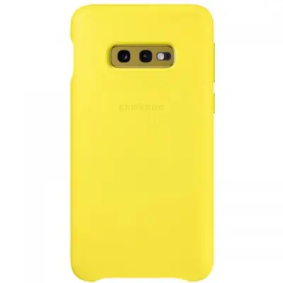 Protectie pentru spate Samsung Leather Cover pentru Galaxy S10e, Yellow