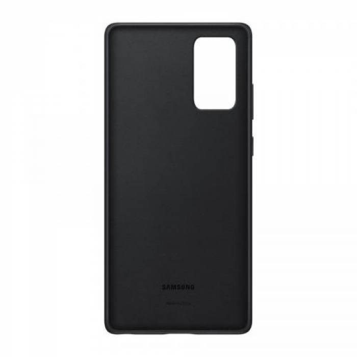 Protectie pentru spate Samsung Leather pentru Galaxy Note 20/5G (2020), Black