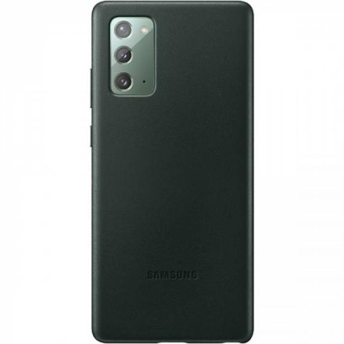 Protectie pentru spate Samsung Leather pentru Galaxy Note 20/5G (2020), Green