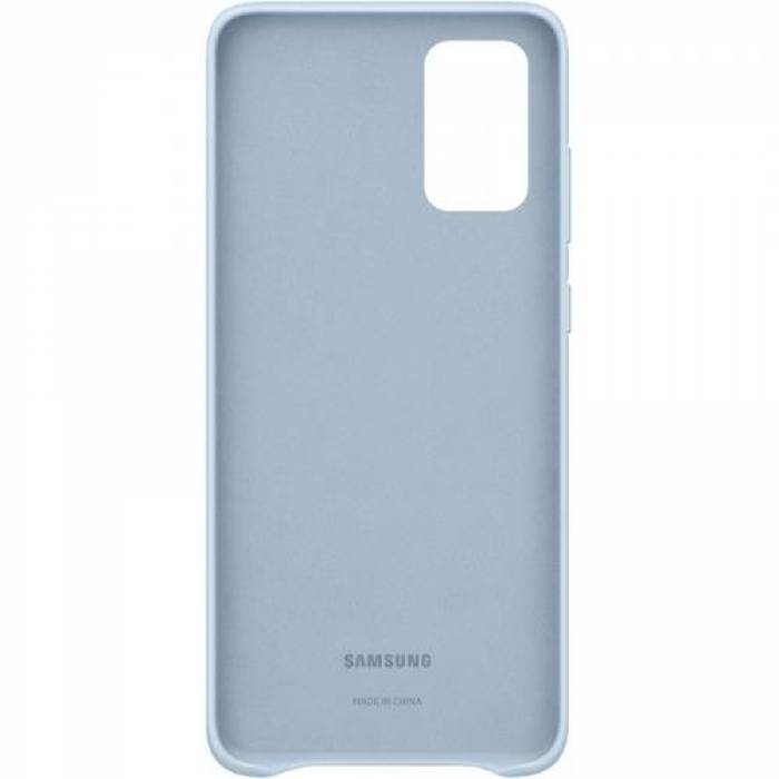 Protectie pentru spate Samsung Leather Sky pentru Galaxy S20 Plus/5G (2020), Blue