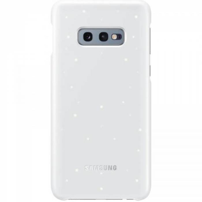 Protectie pentru spate Samsung LED Cover pentru Galaxy S10e, White