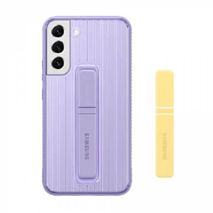 Protectie pentru spate Samsung Protective Standing Cover pentru Galaxy S22, Lavender