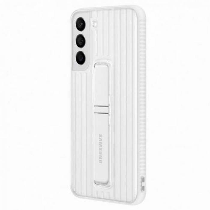 Protectie pentru spate Samsung Protective Standing Cover pentru Galaxy S22 Plus, White