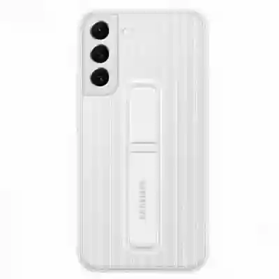 Protectie pentru spate Samsung Protective Standing Cover pentru Galaxy S22 Plus, White