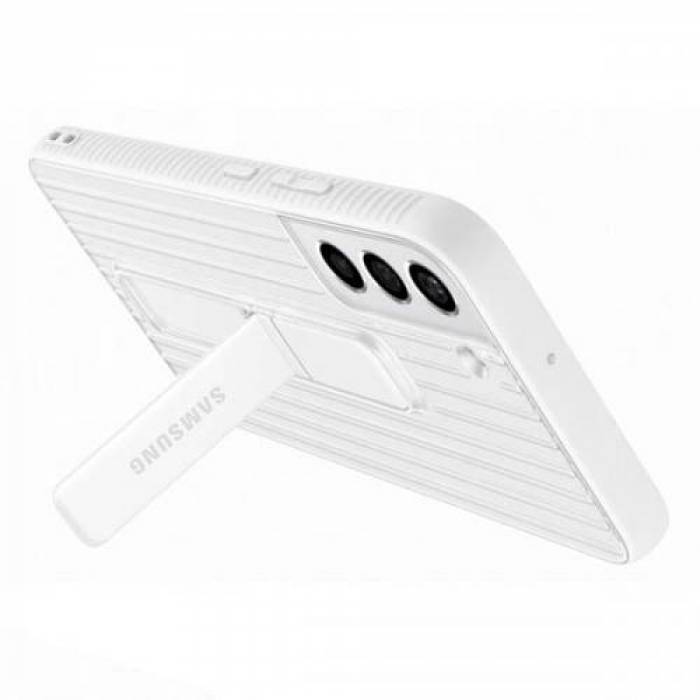 Protectie pentru spate Samsung Protective Standing Cover pentru Galaxy S22 Plus, White