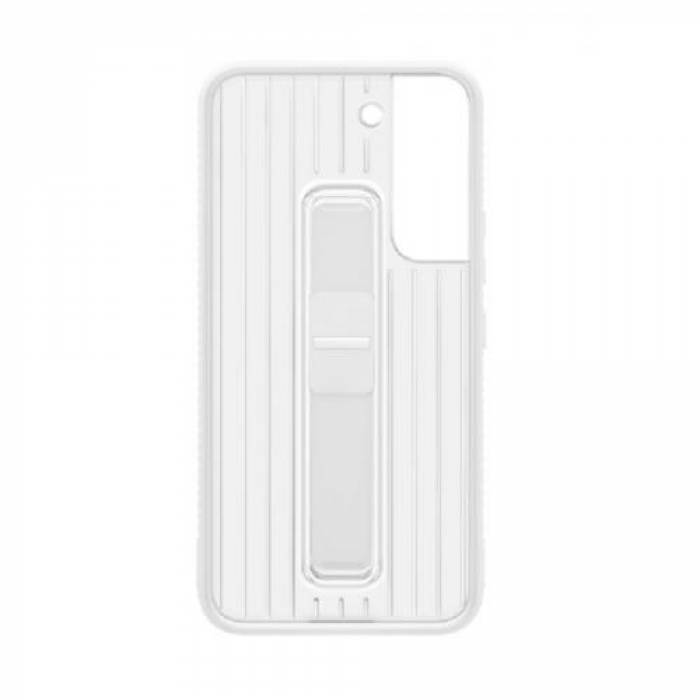 Protectie pentru spate Samsung Protective Standing Cover pentru Galaxy S22, White