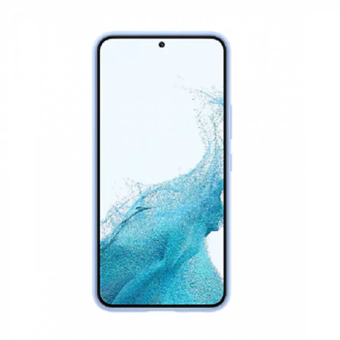 Protectie pentru spate Samsung Silicone Cover pentru Galaxy S22, Arctic Blue