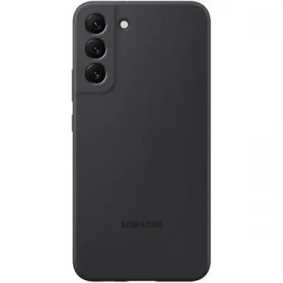 Protectie pentru spate Samsung Silicone Cover pentru Galaxy S22 Plus, Black