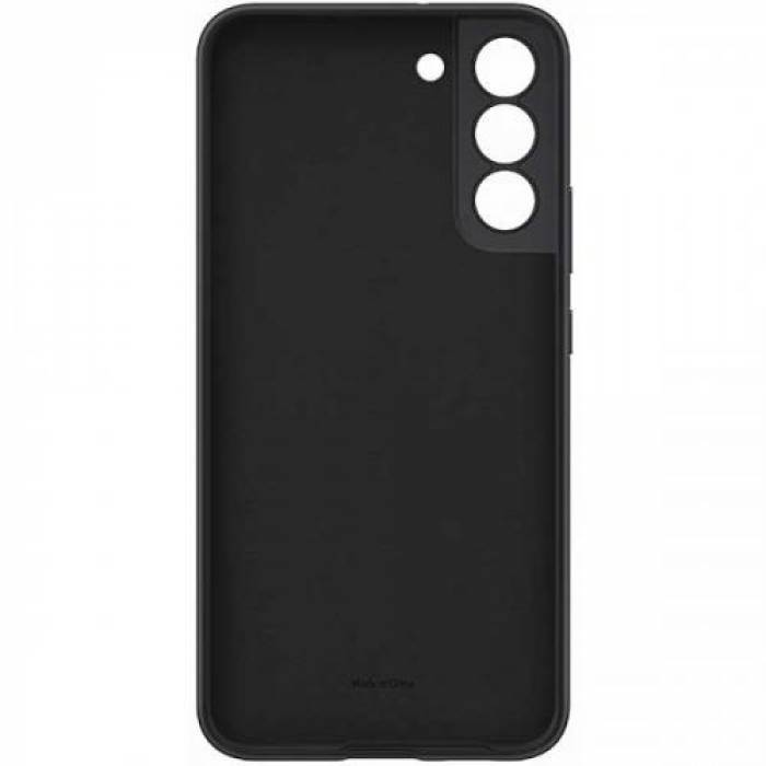 Protectie pentru spate Samsung Silicone Cover pentru Galaxy S22 Plus, Black