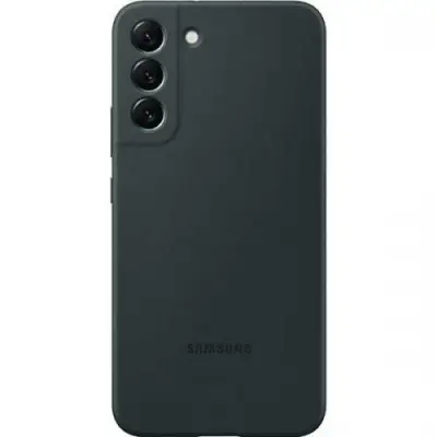 Protectie pentru spate Samsung Silicone Cover pentru Galaxy S22 Plus, Forest Green