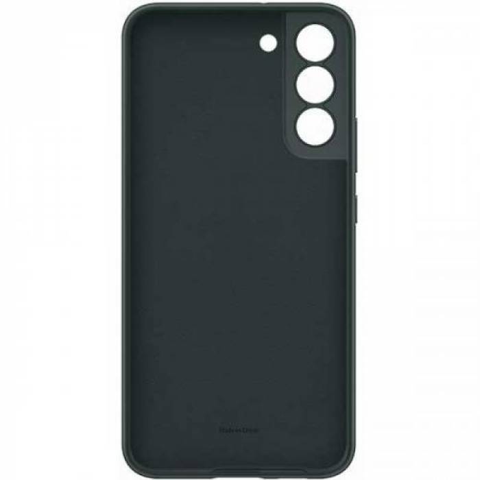 Protectie pentru spate Samsung Silicone Cover pentru Galaxy S22 Plus, Forest Green