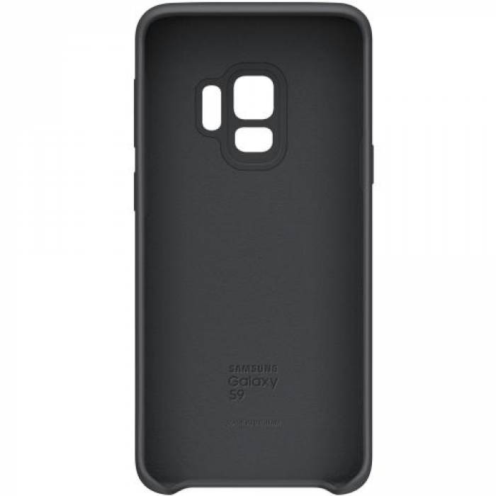 Protectie pentru spate Samsung Silicone Cover pentru Galaxy S9, Black