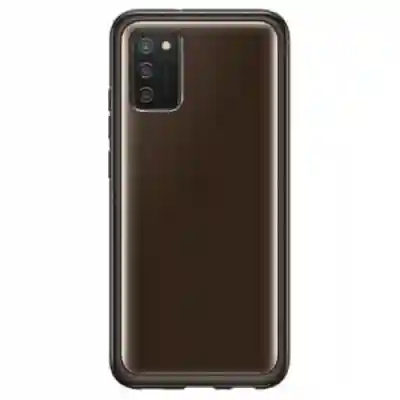 Protectie pentru spate Samsung Soft Clear Cover pentru Galaxy A03s (A037), Black