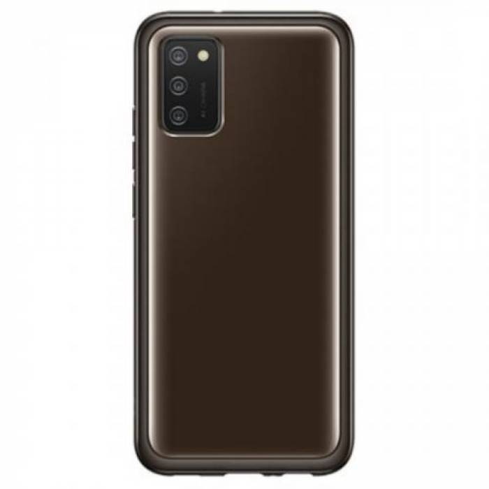 Protectie pentru spate Samsung Soft Clear Cover pentru Galaxy A03s (A037), Black