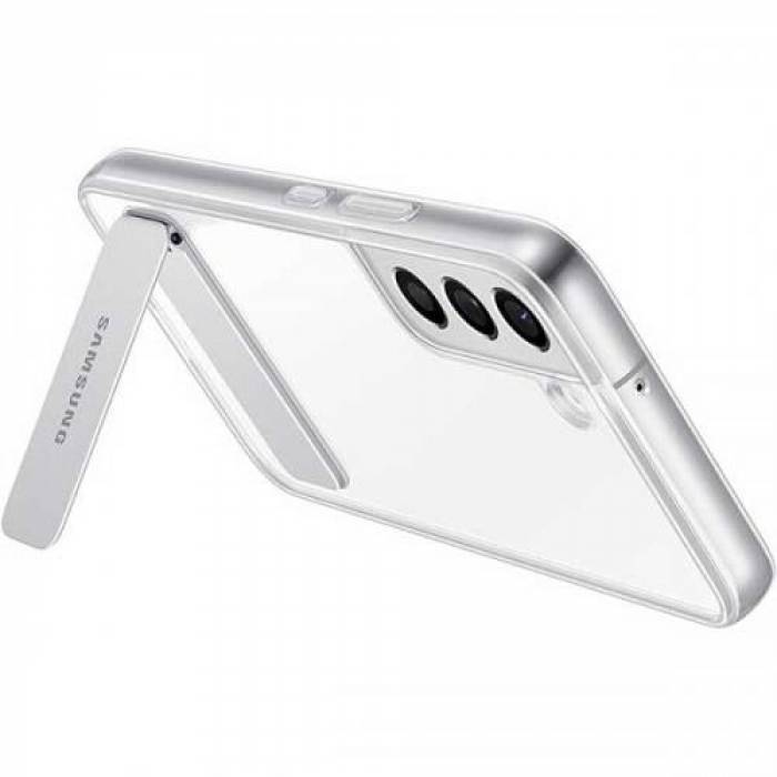 Protectie pentru spate Samsung Standing Cover pentru Galaxy S22, Clear 