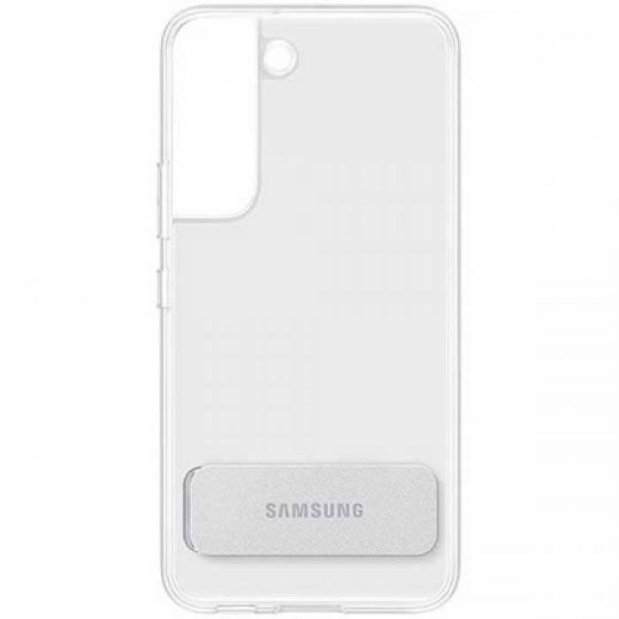 Protectie pentru spate Samsung Standing Cover pentru Galaxy S22, Clear 