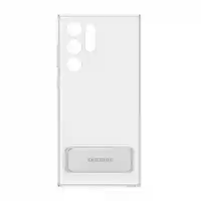 Protectie pentru spate Samsung Standing Cover pentru Galaxy S22 Ultra, Clear