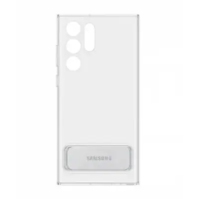 Protectie pentru spate Samsung Standing Cover pentru Galaxy S22 Ultra, Clear