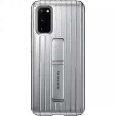 Protectie pentru spate Samsung Standing pentru Galaxy S20/5G (2020), Silver