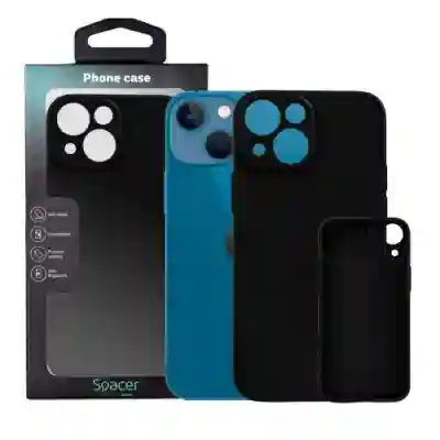 Protectie pentru spate Spacer SPPC-AP-IP13M-TPU pentru Iphone 13 Mini, Black