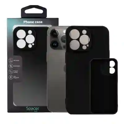 Protectie pentru spate Spacer SPPC-AP-IP13P-SLK pentru Iphone 13 Pro, Black