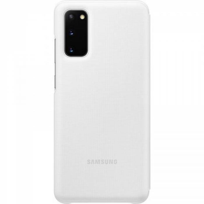 Protectie tip Book Book LED View White pentru Galaxy S20/5G (2020), White