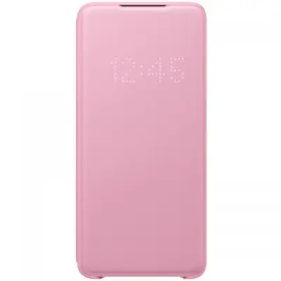 Protectie tip Book Samsung Book LED View pentru Galaxy S20 Plus/5G (2020), Pink