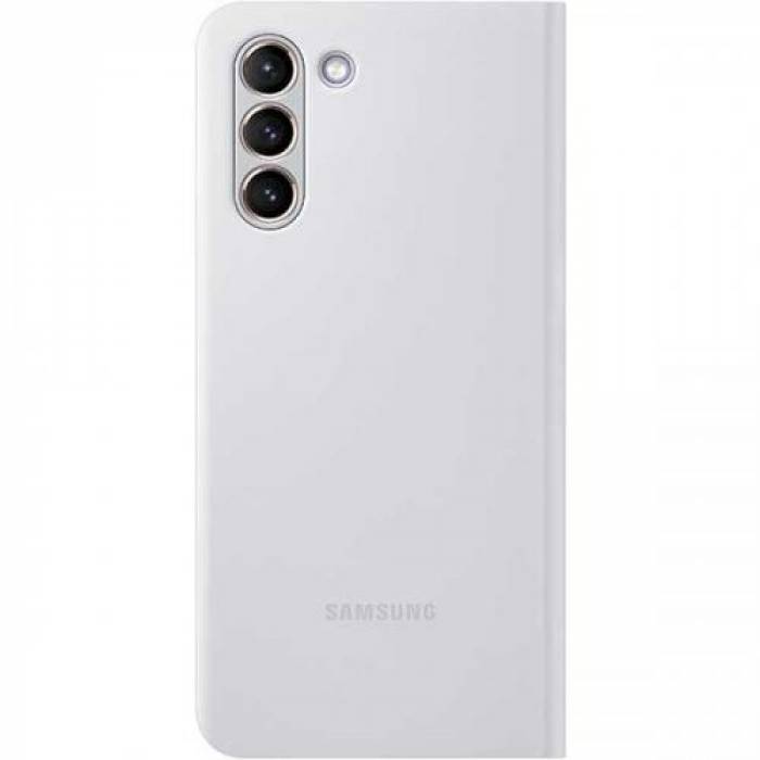 Protectie tip Book Samsung pentru Galaxy S21, White