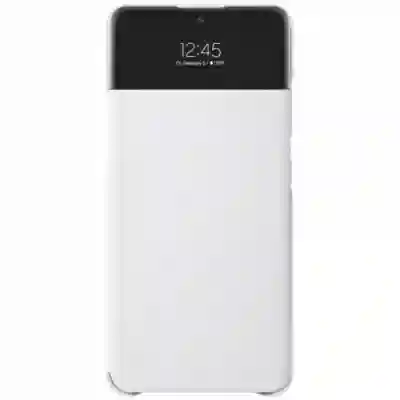 Protectie tip book Samsung Smart S View Wallet pentru Galaxy A72, White