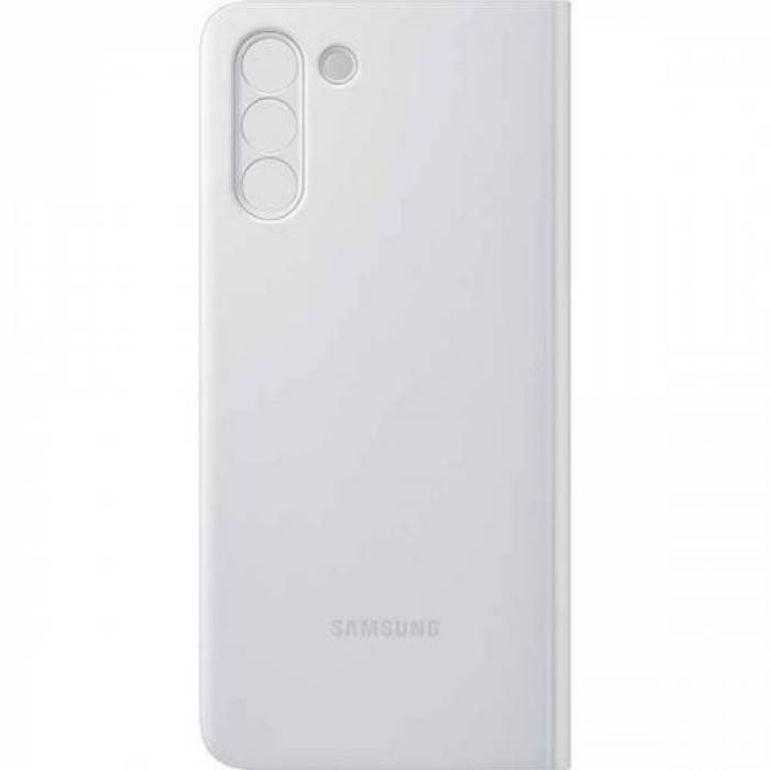 Protectie tip Book spate Samsung pentru Galaxy S21 Plus, White