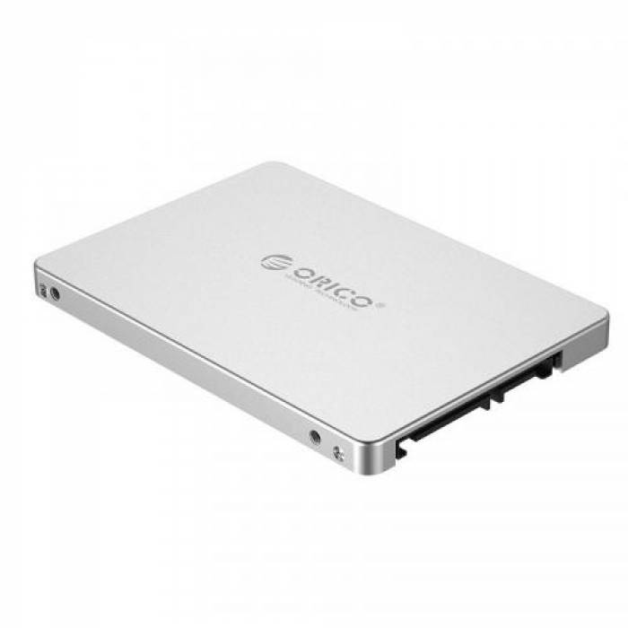Rack Adaptor SSD Orico MS2TS, M.2/mSATA, Silver
