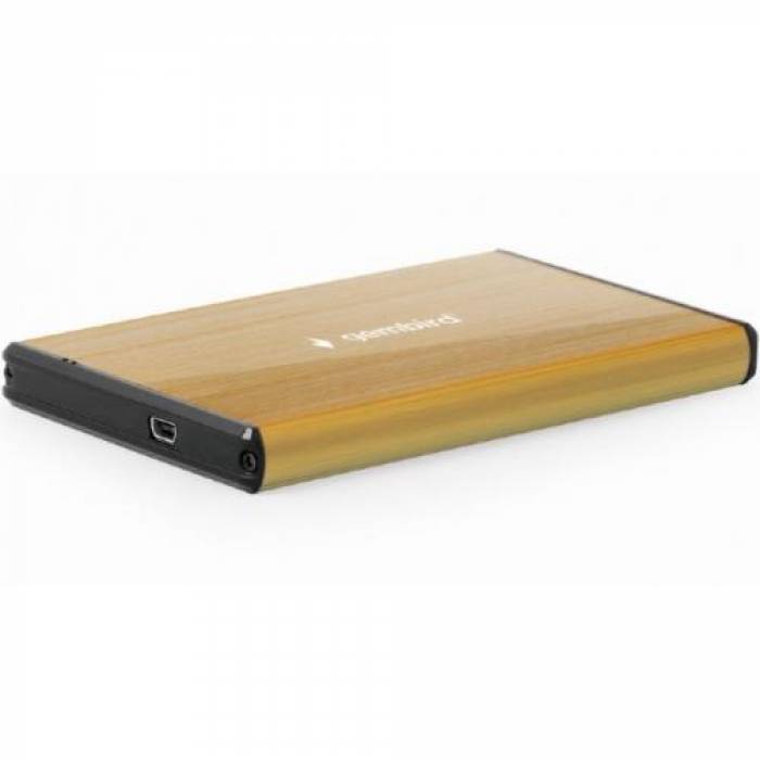 Rack extern HDD Gembird, SATA - USB 3.0, 2.5inch, Gold