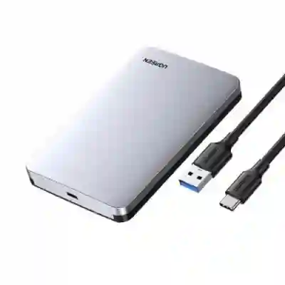 Rack extern HDD Ugreen CM300, USB 3.1, SATA, 2.5inch, Gray