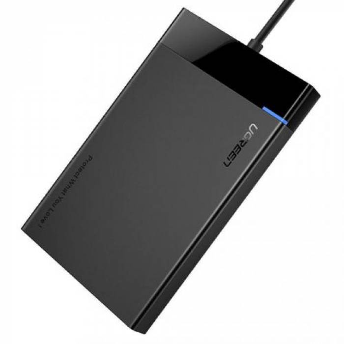 Rack extern HDD Ugreen US221, USB 3.0, 2.5inch, Black