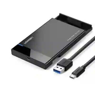 Rack extern HDD Ugreen US221, USB 3.0, SATA, 2.5inch, Black