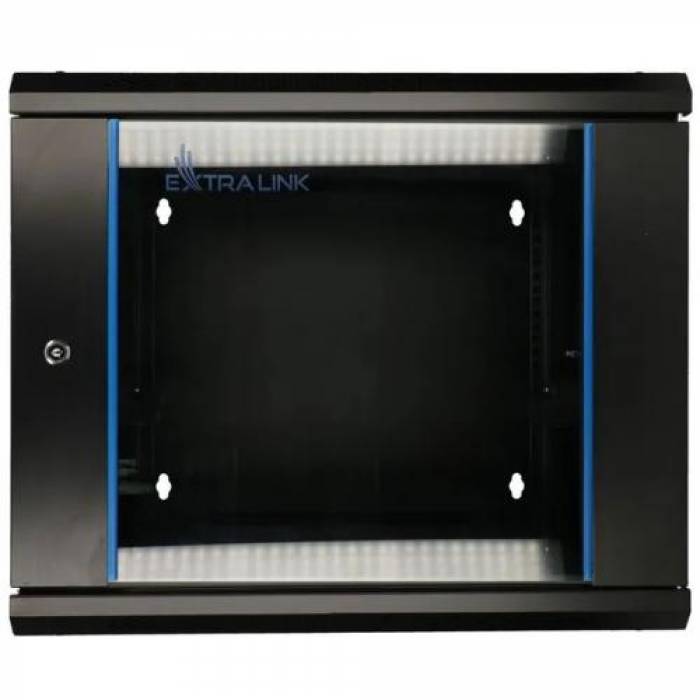 Rack Extralink EX.12929 wall-mounted, 19inch, 6U, 600x600mm, Black