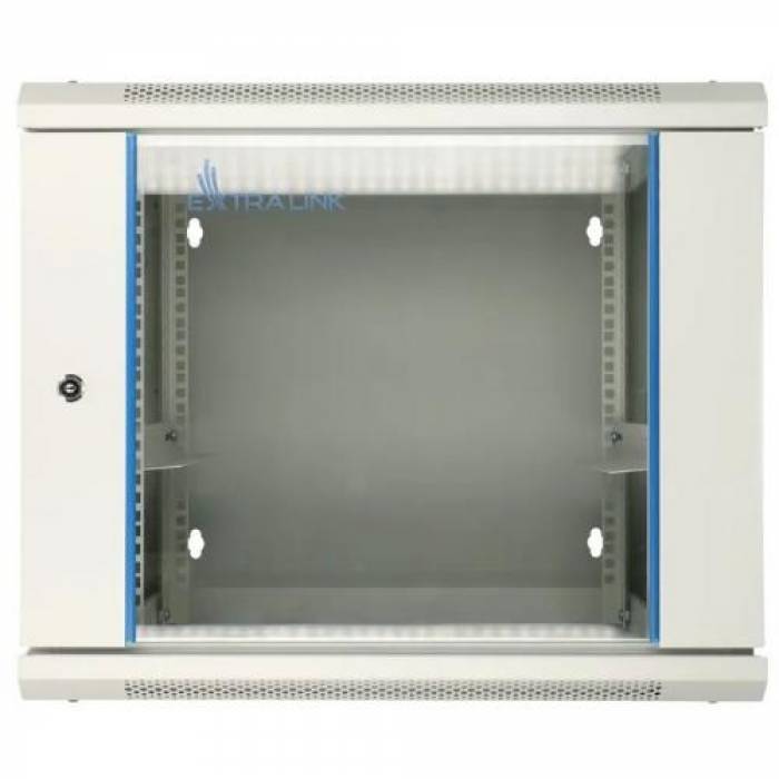 Rack Extralink EX.12950 wall-mounted, 19inch, 9U, 600x600mm, Grey