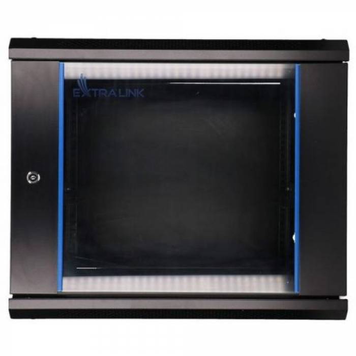 Rack Extralink EX.3968 wall-mounted, 19inch, 9U, 600x600mm, Black