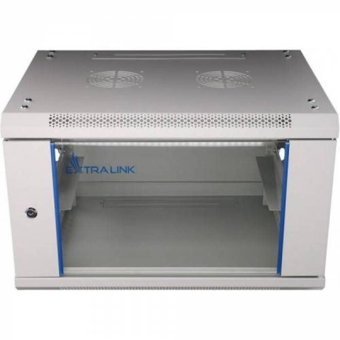 Rack Extralink EX.8567 wall-mounted, 19inch, 6U, 600x600mm, Grey